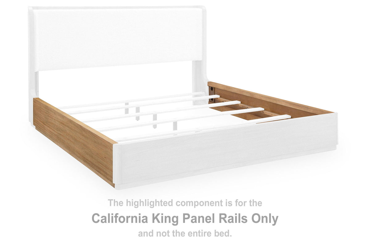 Cladian - California King Panel Rails - Light Brown