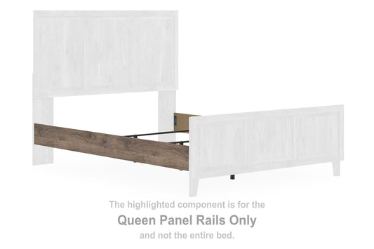 Keithland - Queen Panel Rails - Brown