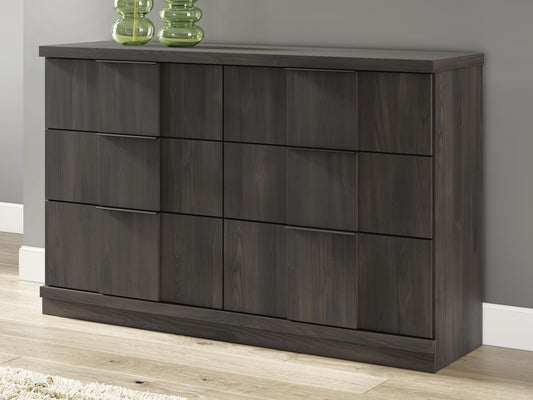 Jadiston - Six Drawer Dresser - Dark Brown