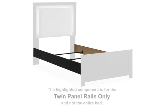 Raechalla - Twin Panel Rails - Black