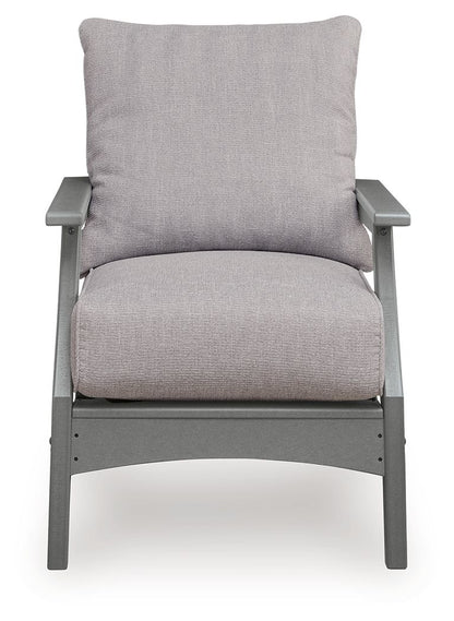 Lone View Bay - Lounge Chair With Cushion (Set of 2) - Gray
