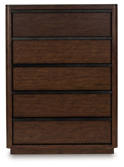 Kendamor - Five Drawer Chest - Dark Brown
