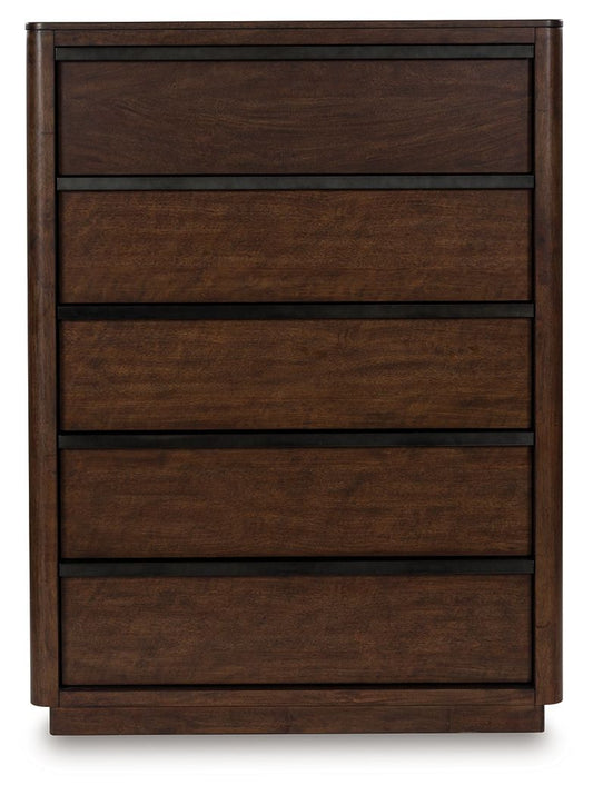 Kendamor - Five Drawer Chest - Dark Brown