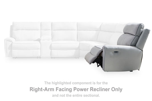 Grafton Pike - RAF Zero Wall Power Recliner - Pearl / Ash