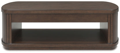 Korestone - Lift Top Cocktail Table - Dark Brown