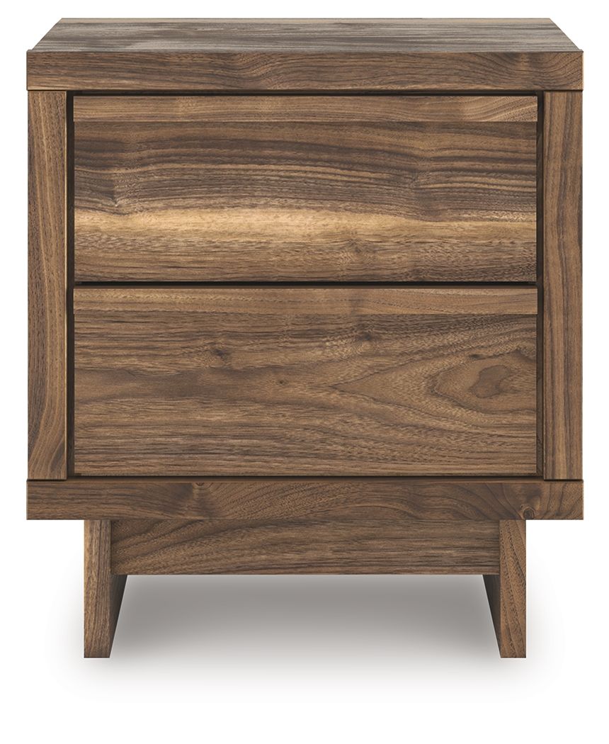 Zadilyn - Two Drawer Night Stand - Brown