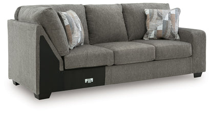 Newellen - RAF Sofa With Corner Wedge - Greystone