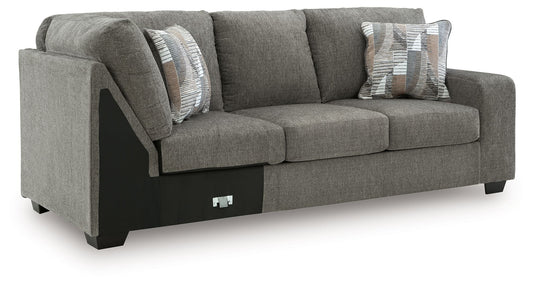 Newellen - RAF Sofa With Corner Wedge - Greystone