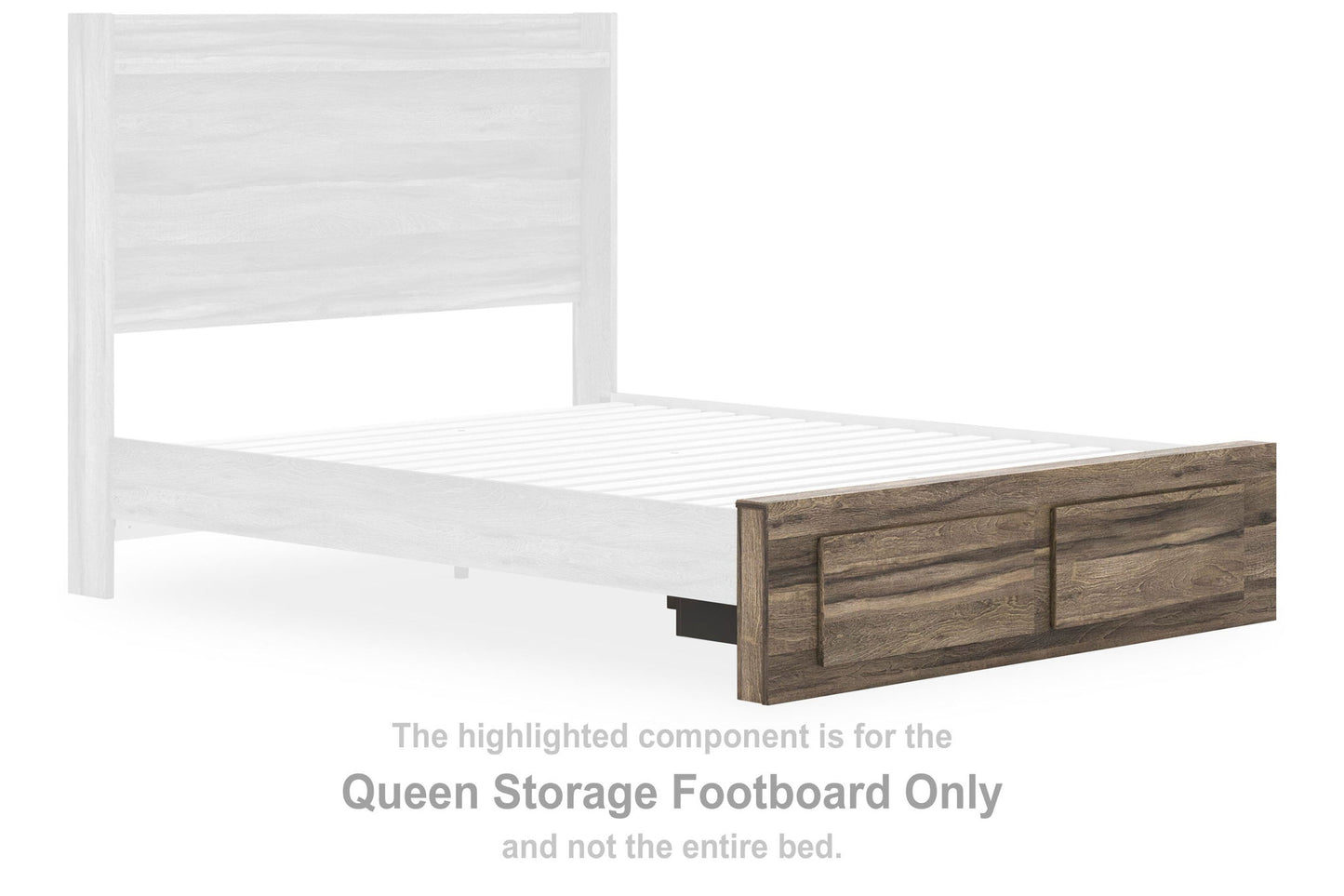 Baystorm - Queen Storage Footboard - Brown