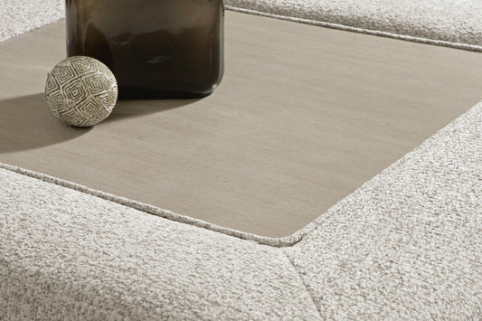 Stonecroft Manor - Oversized Accent Ottoman - Snowstone