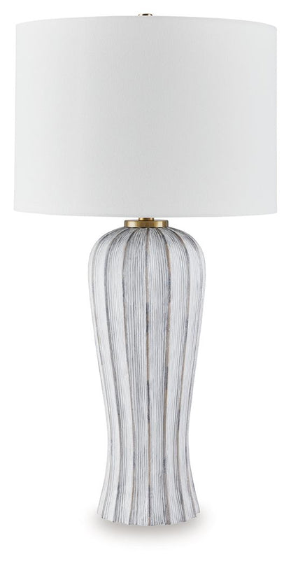 Lanwell - Poly Table Lamp - Antique Gray