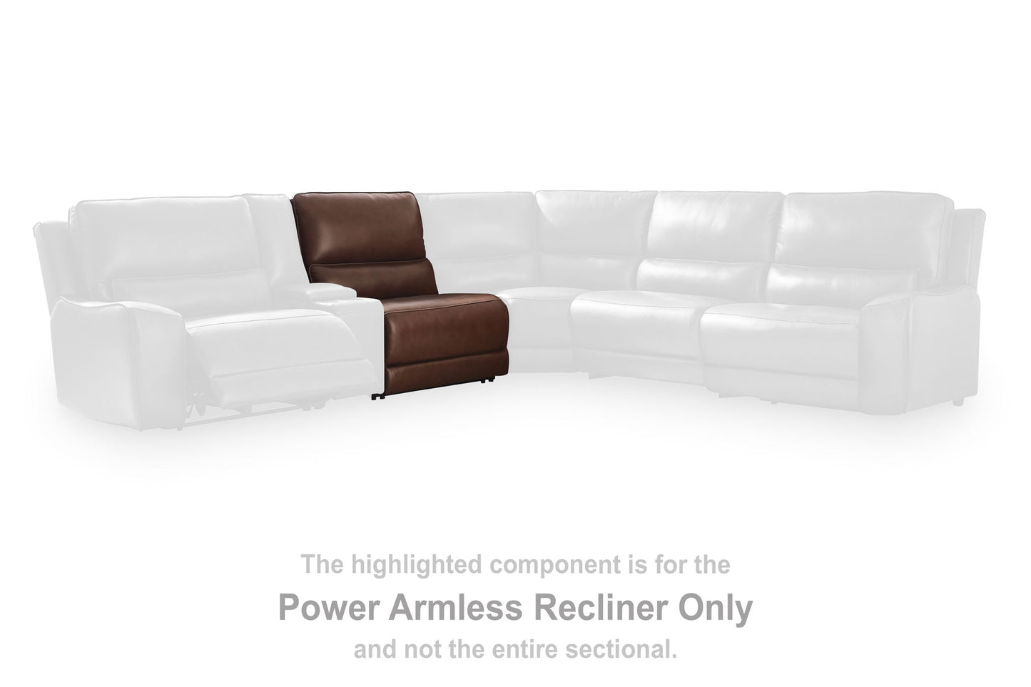 Silverbrooke - Power Armless Recliner With Adjustable Headrest - Canyon