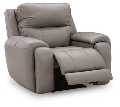 Trendsetter - Power Recliner With Audio Seating - Ash