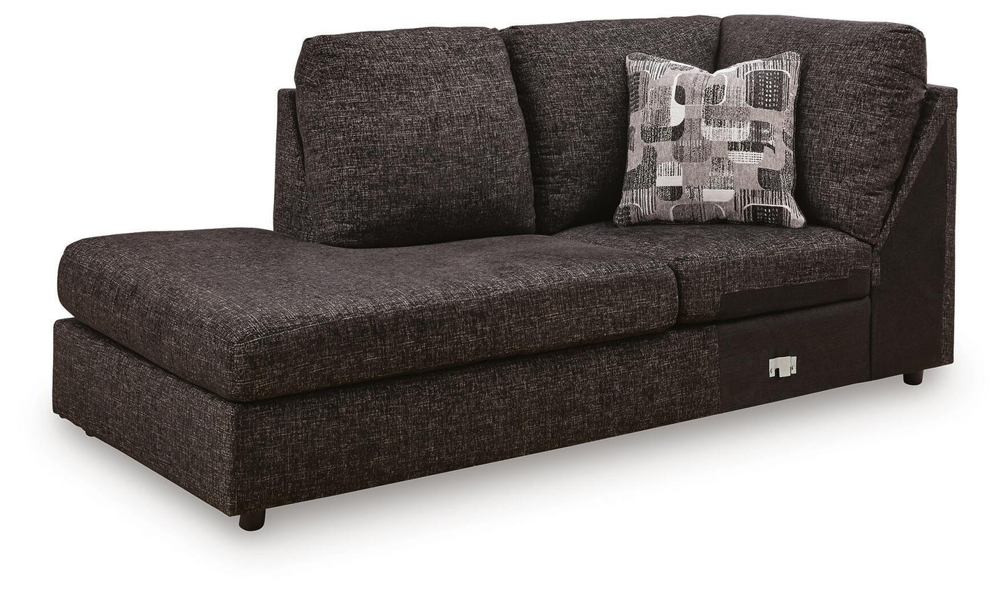 Coralene - LAF Corner Chaise - Onyx