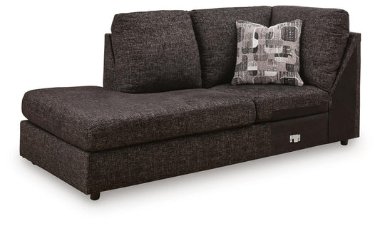 Coralene - LAF Corner Chaise - Onyx