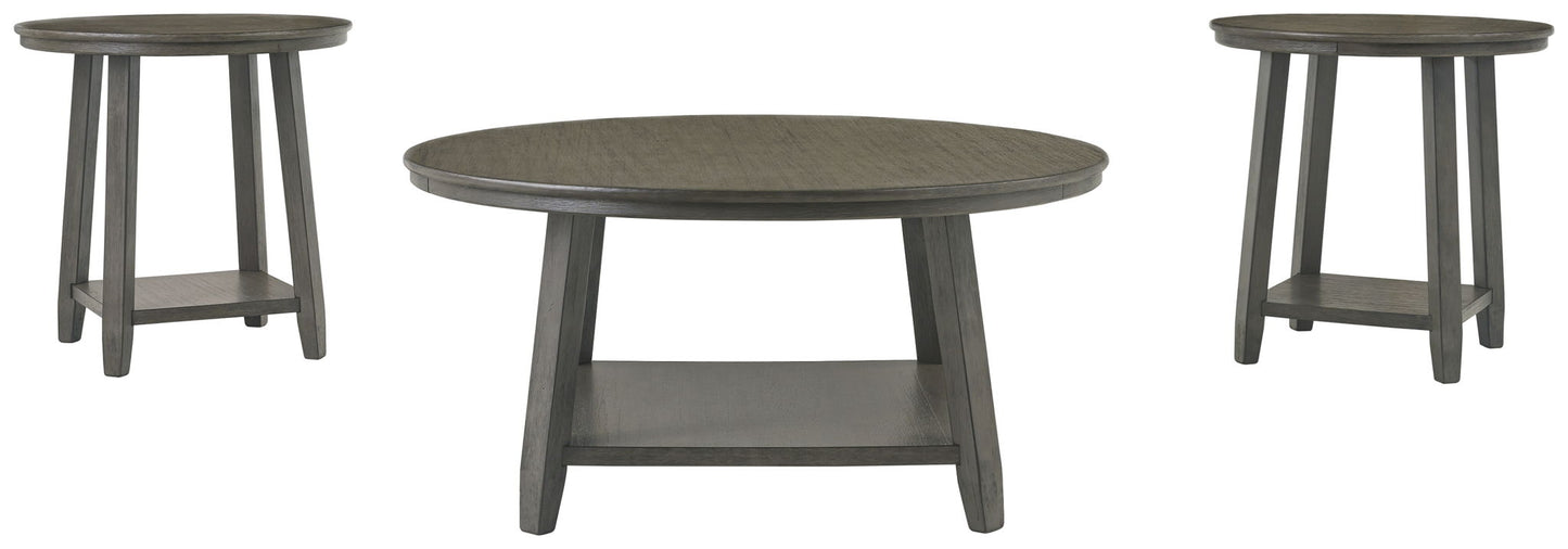 Caitbrook - Occasional Table Set (Set of 3) - Gray