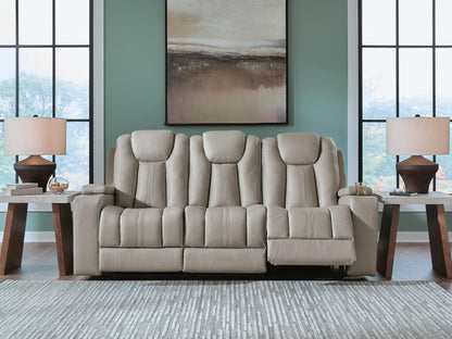 Next Move - Reclining Sofa With Drop Down Table - Coin