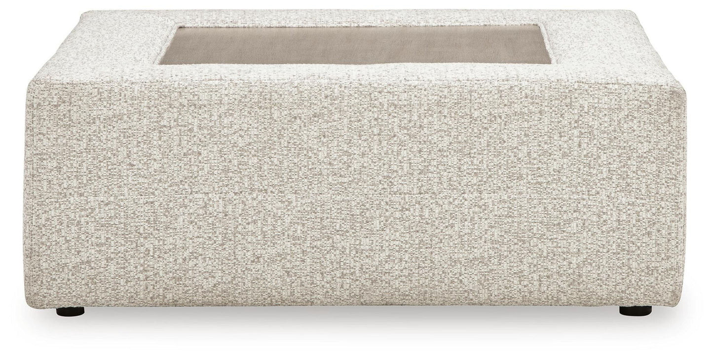 Stonecroft Manor - Oversized Accent Ottoman - Snowstone
