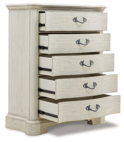 Arlendyne - Five Drawer Chest - Antique White