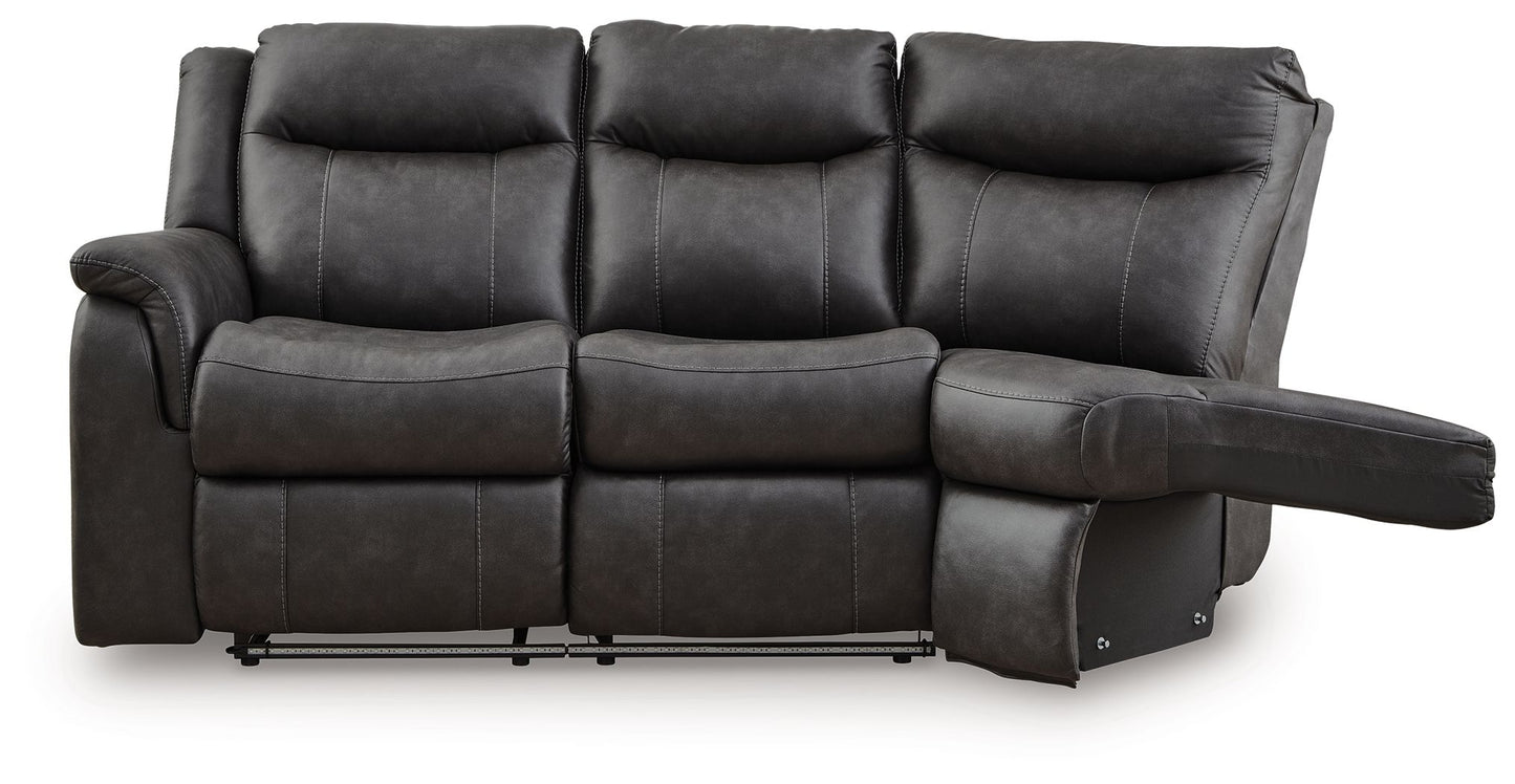 Perarrygin - LAF Reclining Loveseat - Eclipse