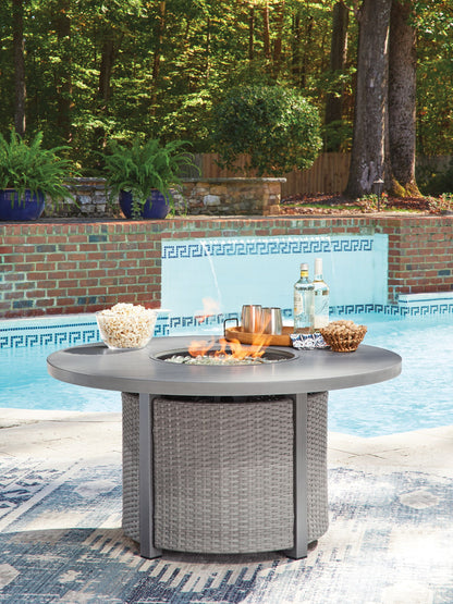 Dillon Beach - Round Fire Pit Table - Gray