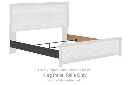 Jonnifer - King Panel Rails - Black