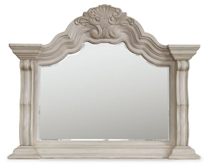 Andonhall - Bedroom Mirror - Antique White
