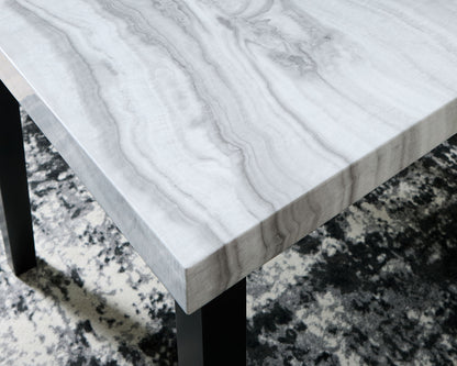 Lilyberg - Square Dining Room Counter Table - Gray / Black