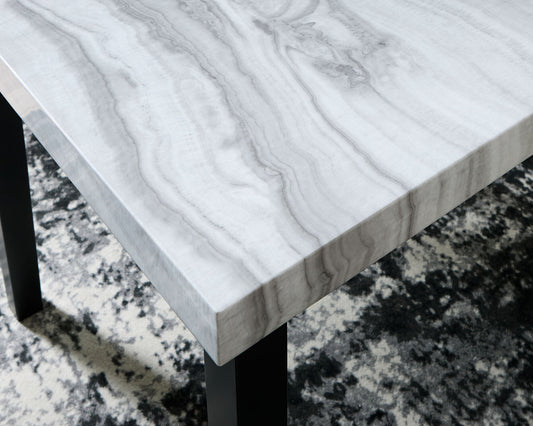 Lilyberg - Square Dining Room Counter Table - Gray / Black