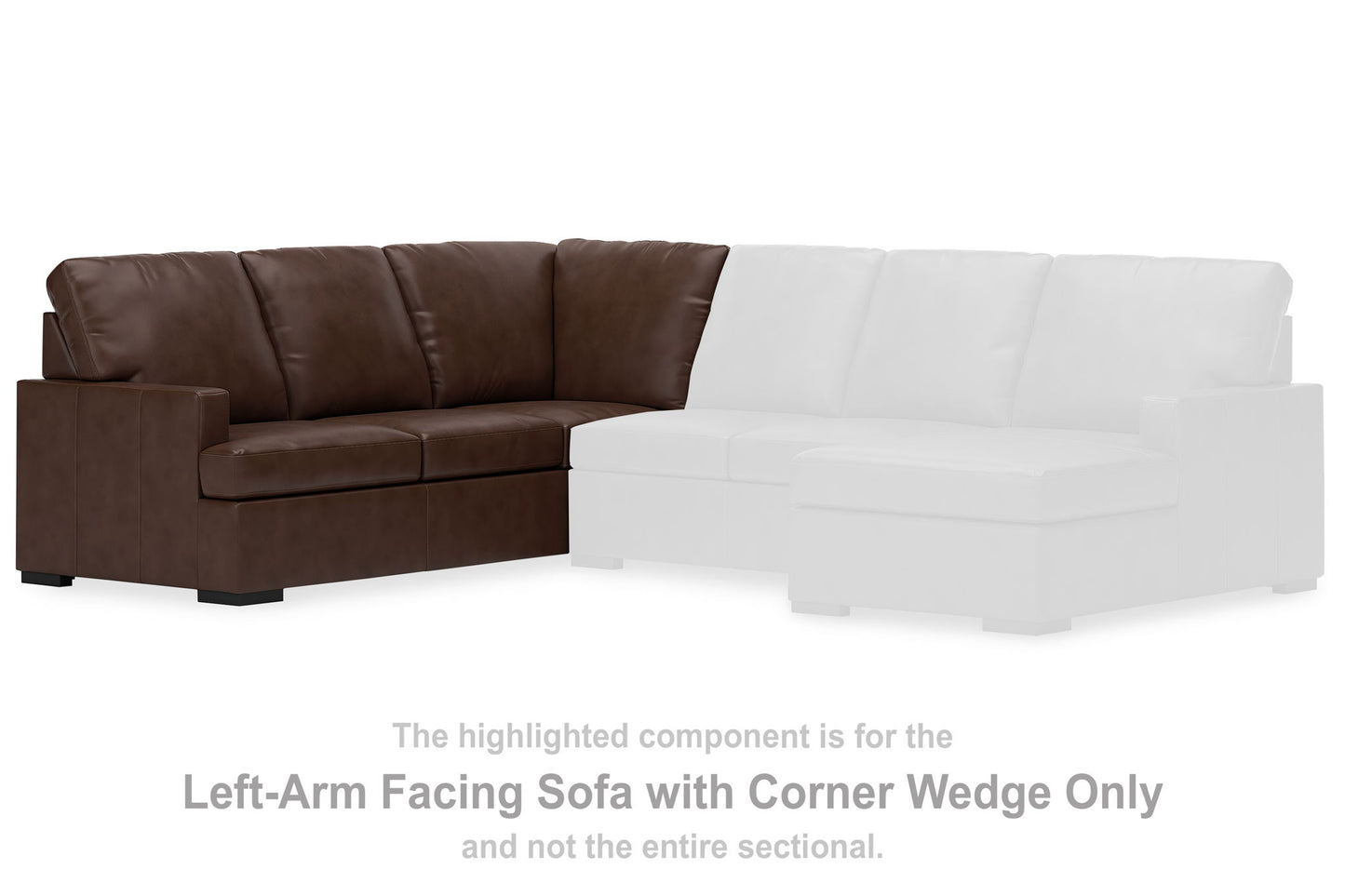 Modern Day - Laf Sofa With Corner Wedge - Coffee