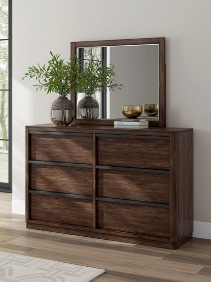 Kendamor - Dresser And Mirror - Dark Brown