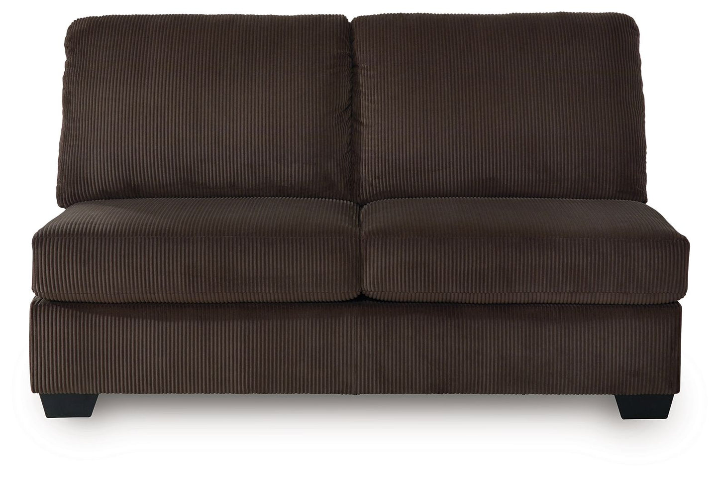 Landsings - Armless Loveseat - Chocolate
