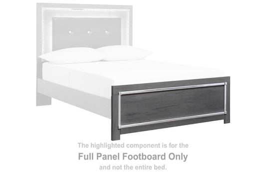Lodanna - Full Panel Footboard - Gray