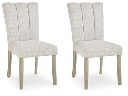 Karmenton - Dining Upholstered Side Chair (Set of 2) - Bisque