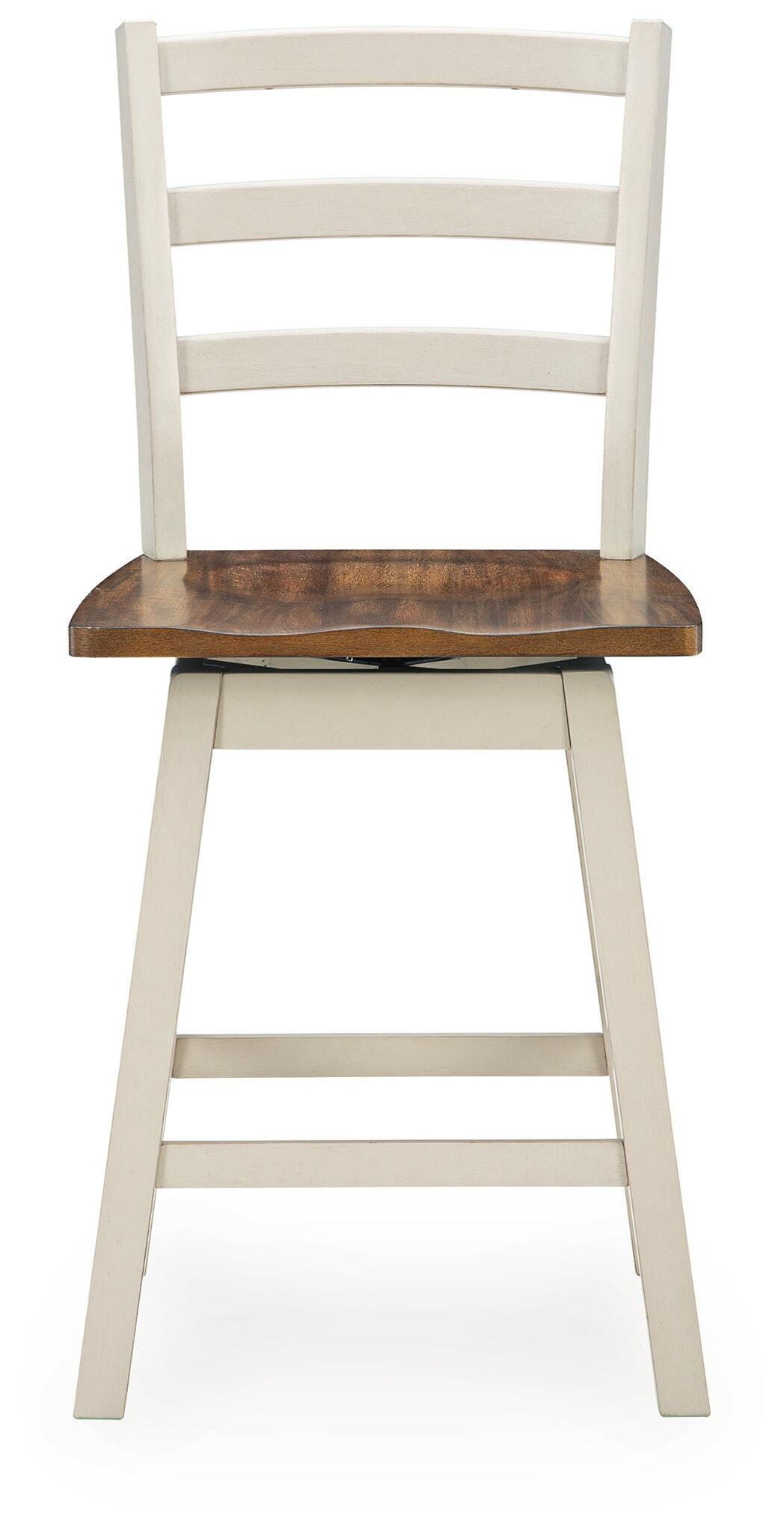 Jendanton - Swivel Stool (Set of 2) - Brown / Antique White