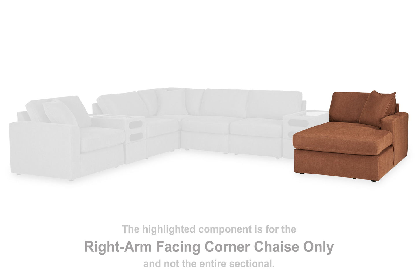 Modmax - Raf Corner Chaise - Spice