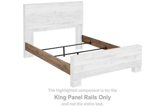 Hyanna - King Panel Rails - Tan Brown