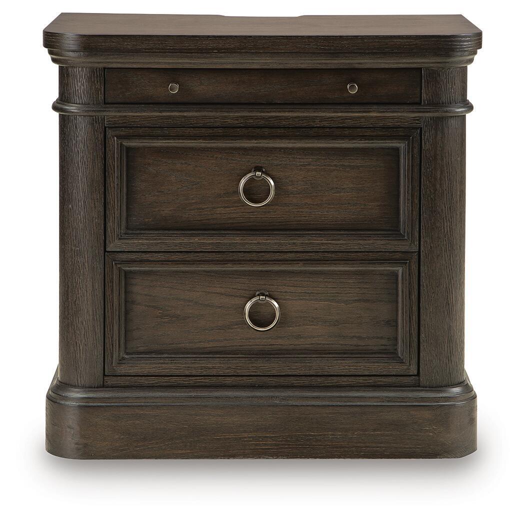 Bannette - Two Drawer Night Stand - Dark Brown