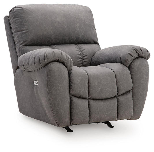 Hadrian Pike - Power Rocker Recliner With Adjustable Headrest - Galaxy