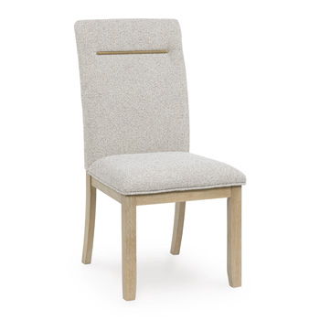 Crendlin - Dining Upholstered Side Chair (Set of 2) - Light Brown