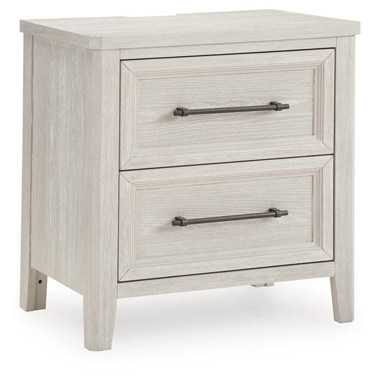 Cressenda - Two Drawer Night Stand - Dove White