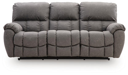 Hadrian Pike - Power Reclining Sofa With Adjustable Headrest - Galaxy