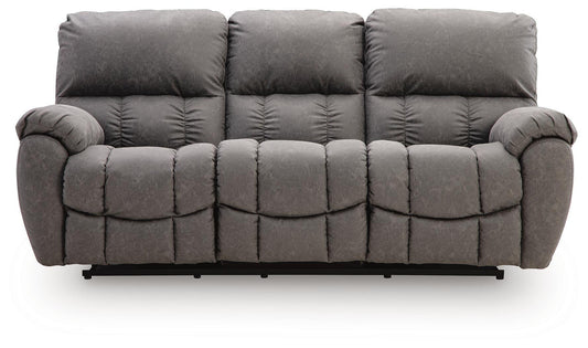 Hadrian Pike - Power Recline Sofa With Adjustable Headrest - Galaxy