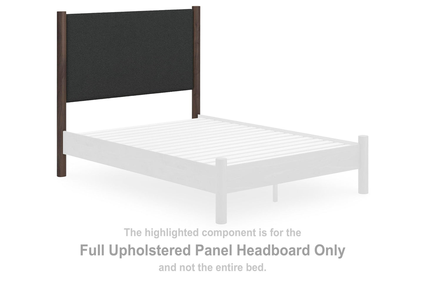 Cadmori - Full Upholstered Panel Headboard - Brown