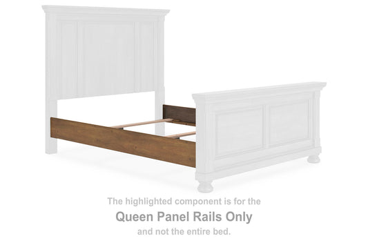 Vandenmore - Queen Panel Rails - Medium Brown