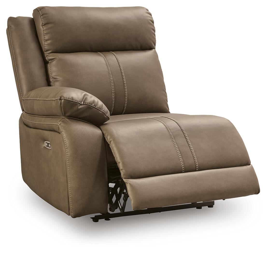 Max-Media - LAF Zero Wall Power Recliner - Biscotti
