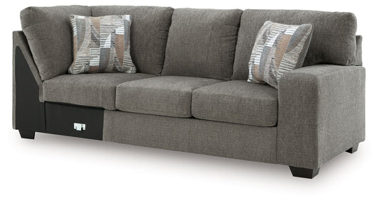 Newellen - RAF Sofa With Corner Wedge - Greystone