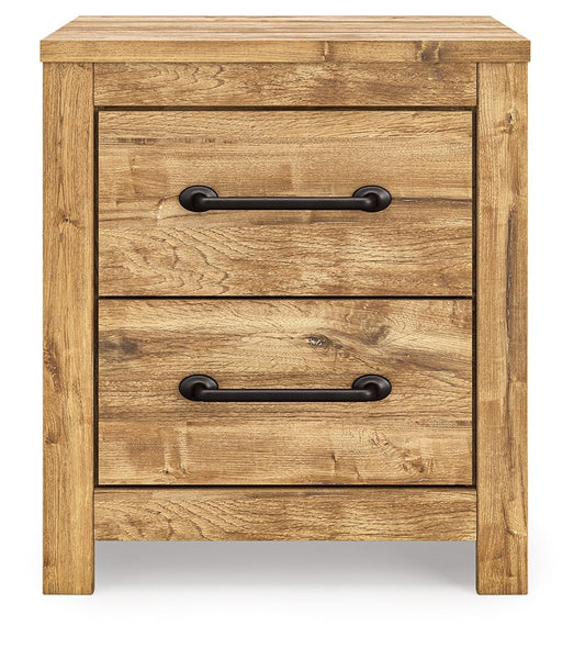 Branstony - Two Drawer Night Stand - Brown