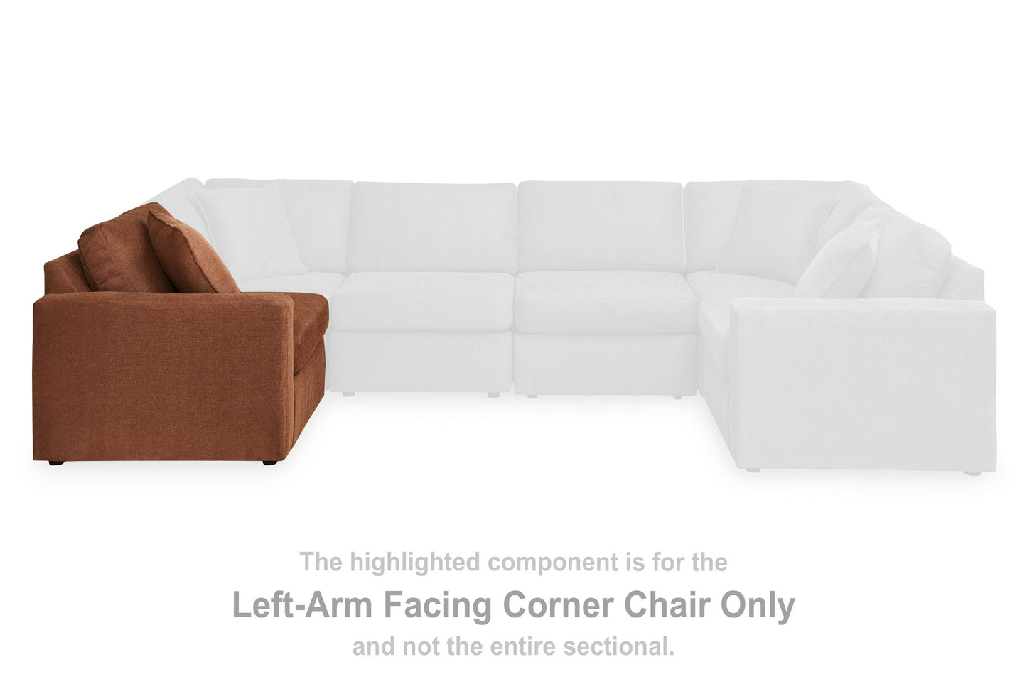 Modmax - Laf Corner Chair - Spice