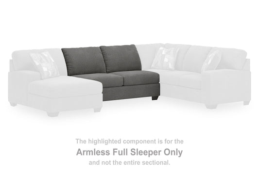 Newellen - Armless Full Sleeper - Greystone